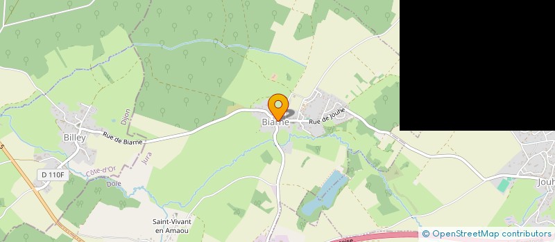 localisation de l'entreprise ASSOCIATION DES PARENTS D'ELEVES DE BIARNE ET JOUHE  BIARNE