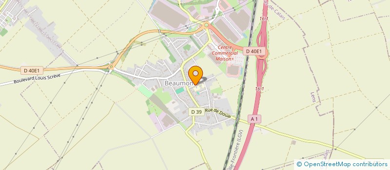 localisation de l'entreprise ASSOCIATION DES PARENTS D'ELEVES DE BLUM ELEMENTAIRE  HENIN-BEAUMONT