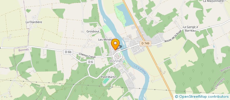 localisation de l'entreprise ASSOCIATION DES PARENTS D'ELEVES DE BONNES à BONNES
