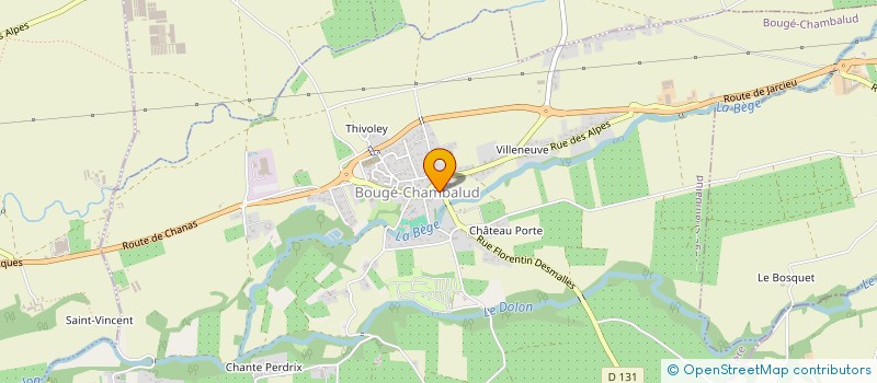 localisation de l'entreprise ASSOCIATION DES PARENTS D'ELEVES DE BOUGE-CHAMBALUD  BOUGE-CHAMBALUD