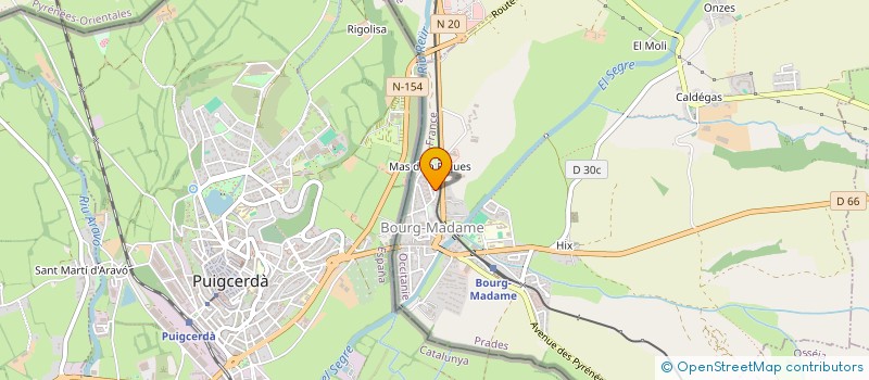 localisation de l'entreprise ASSOCIATION DES PARENTS D'ELEVES DE BOURG-MADAME (APEBM)  BOURG-MADAME