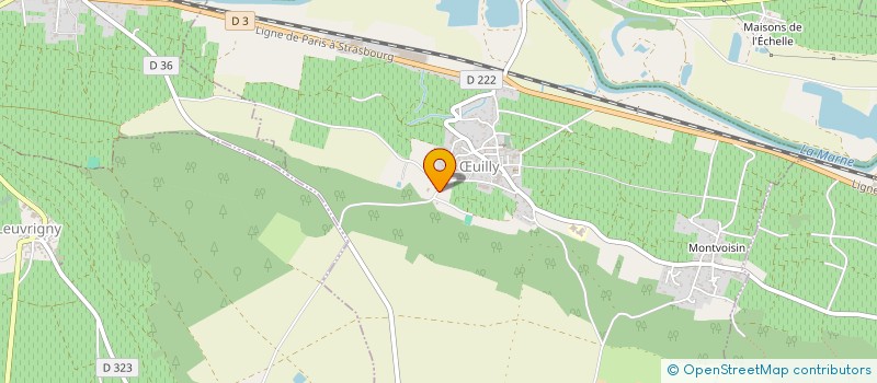 localisation de l'entreprise ASSOCIATION DES PARENTS D'ELEVES DE BOURSAULT-OEUILLY-VAUCIENNES  UILLY