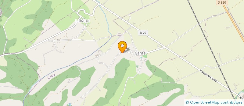 localisation de l'entreprise ASSOCIATION DES PARENTS D'ELEVES DE CANTE, LABATUT, LISSAC, SAINT-QUIRC. à CANTE