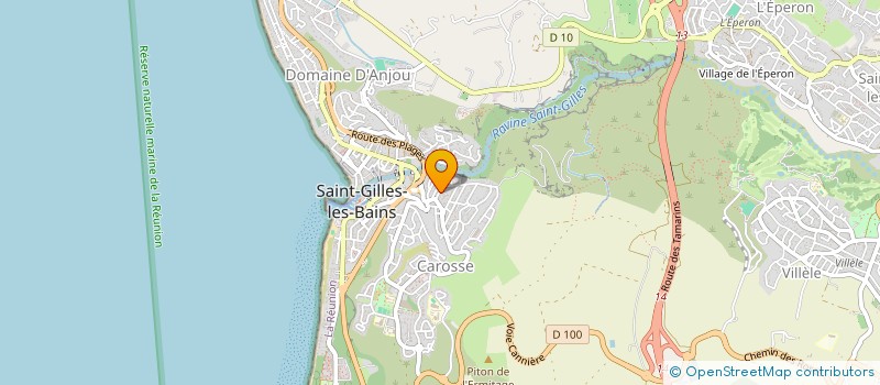localisation de l'entreprise ASSOCIATION DES PARENTS D'ELEVES DE CARROSSE - SAINT GILLES LES BAINS à SAINT-PAUL