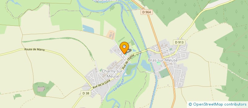 localisation de l'entreprise ASSOCIATION DES PARENTS D'ELEVES DE CHARNY SUR MEUSE  CHARNY-SUR-MEUSE