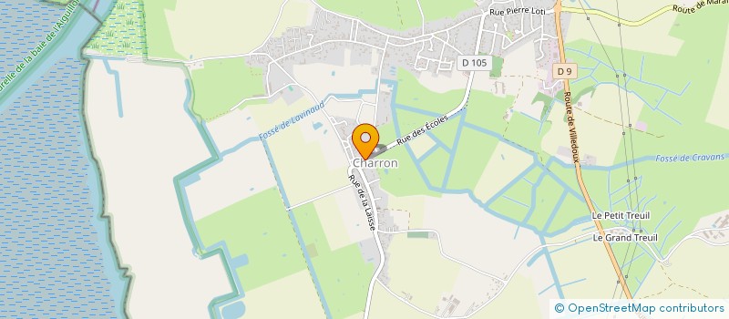 localisation de l'entreprise ASSOCIATION DES PARENTS D'ELEVES DE CHARRON  CHARRON