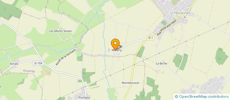 localisation de l'entreprise ASSOCIATION DES PARENTS D'ELEVES DE CHEVANNES à CHEVANNES