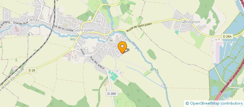 localisation de l'entreprise ASSOCIATION DES PARENTS D'ELEVES DE CLENAY  CLENAY