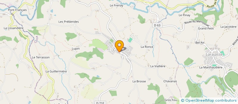 localisation de l'entreprise ASSOCIATION DES PARENTS D'ELEVES DE COISE  COISE