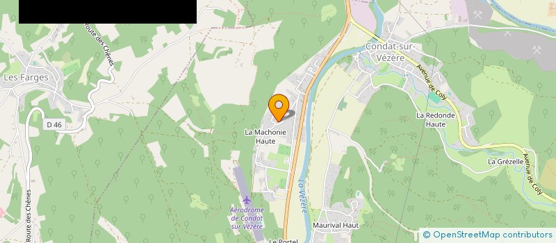 localisation de l'entreprise ASSOCIATION DES PARENTS D'ELEVES DE CONDAT  CONDAT-SUR-VEZERE