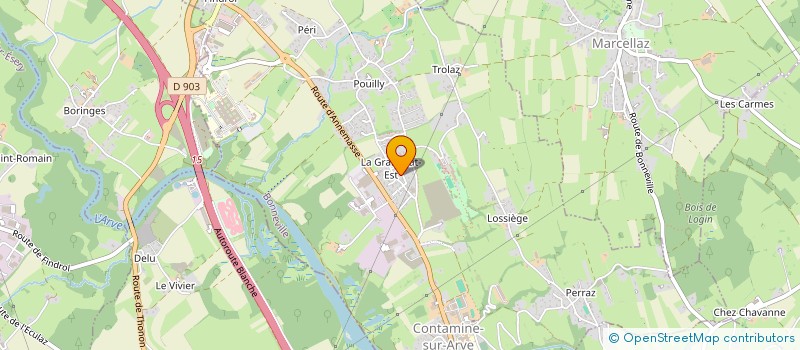 localisation de l'entreprise ASSOCIATION DES PARENTS D'ELEVES DE CONTAMINE SUR ARVE  CONTAMINE-SUR-ARVE