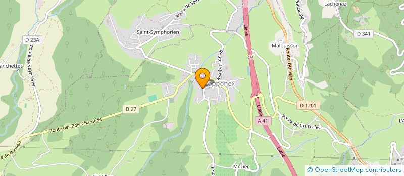 localisation de l'entreprise ASSOCIATION DES PARENTS D'ELEVES DE COPPONEX  COPPONEX