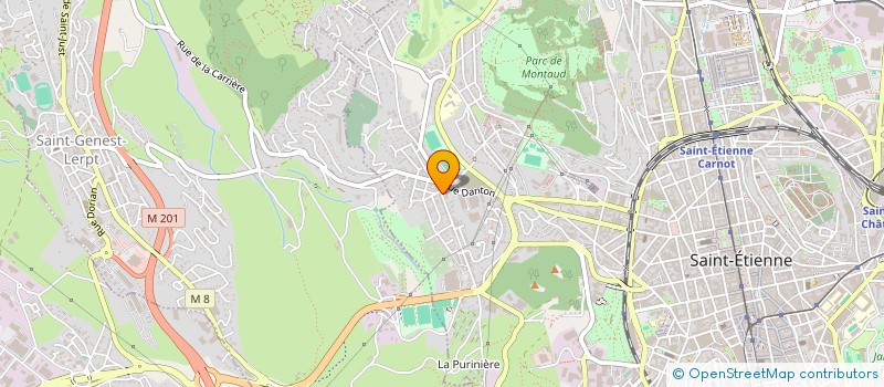 localisation de l'entreprise ASSOCIATION DES PARENTS D'ELEVES DE COTE CHAUDE 42  SAINT-ETIENNE