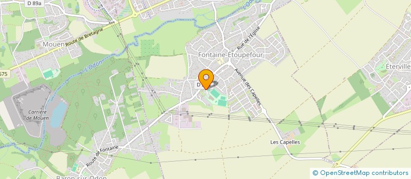 localisation de l'entreprise ASSOCIATION DES PARENTS D'ELEVES DE FONTAINE ETOUPEFOUR  FONTAINE-ETOUPEFOUR