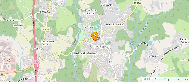 localisation de l'entreprise ASSOCIATION DES PARENTS D'ELEVES DE JEAN JAURES  RILHAC RANCON