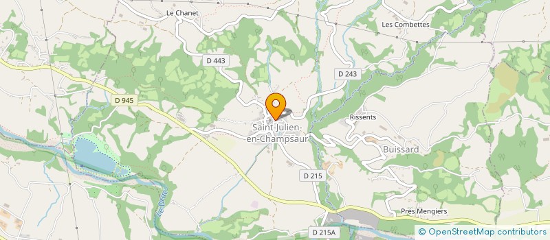 localisation de l'entreprise ASSOCIATION DES PARENTS D'ELEVES DE  L'ANCOLIE  SAINT-JULIEN-EN-CHAMPSAUR