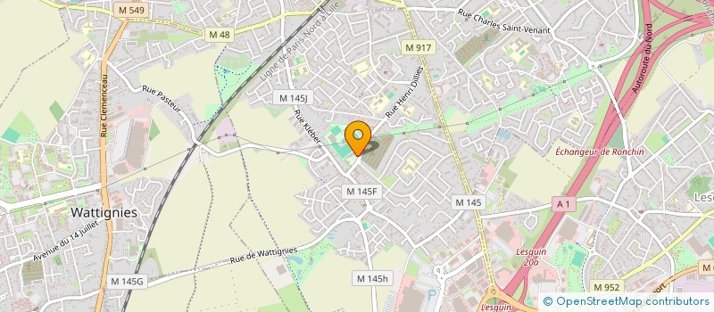 localisation de l'entreprise ASSOCIATION DES PARENTS D'ELEVES DE L'ECOLE ALPHONSE DAUDET APE LES DAUDIES  FACHES-THUMESNIL