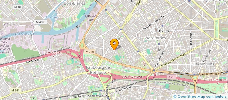 localisation de l'entreprise ASSOCIATION DES PARENTS D'ELEVES DE L'ECOLE BICHAT à LILLE