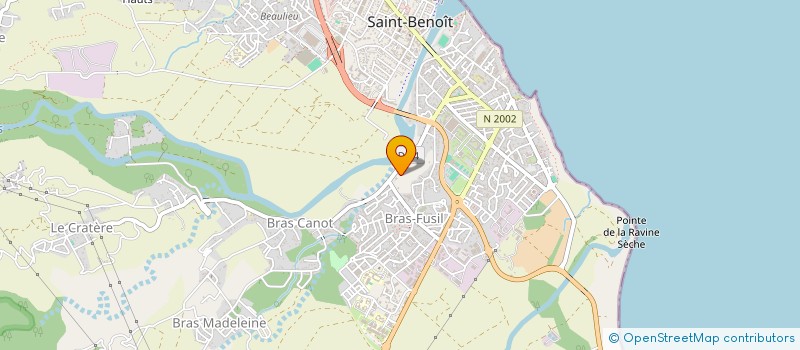 localisation de l'entreprise ASSOCIATION DES PARENTS D'ELEVES DE L'ECOLE CATHOLIQUE DE BRAS-CANOT SAINT BENOIT à SAINT-BENOIT