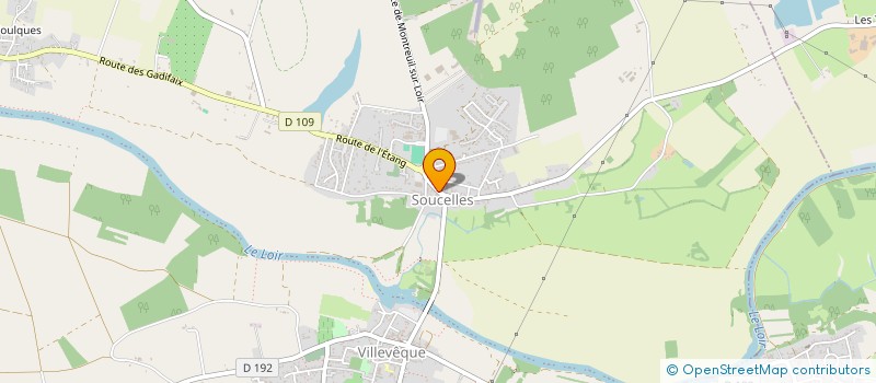 localisation de l'entreprise ASSOCIATION DES PARENTS D'ELEVES DE L'ECOLE CATHOLIQUE JULIE BODINIER  RIVES-DU-LOIR-EN-ANJOU