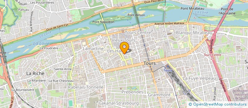 localisation de l'entreprise ASSOCIATION DES PARENTS D'ELEVES DE L'ECOLE CLOCHEVILLE  TOURS