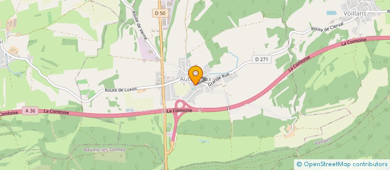 localisation de l'entreprise ASSOCIATION DES PARENTS D'ELEVES DE L'ECOLE D'AUTECHAUX (APE AUTECHAUX)  AUTECHAUX