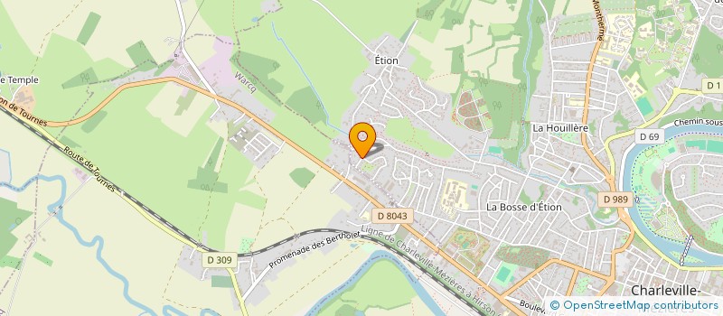 localisation de l'entreprise ASSOCIATION DES PARENTS D'ELEVES DE L'ECOLE D'ETION APEEE 08  CHARLEVILLE-MEZIERES