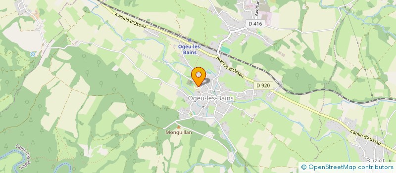 localisation de l'entreprise ASSOCIATION DES PARENTS D ELEVES DE L ECOLE D OGEU  OGEU-LES-BAINS