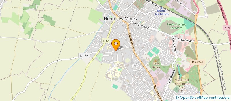 localisation de l'entreprise ASSOCIATION DES PARENTS D'ELEVES DE L'ECOLE DAUDET à NŒUX-LES-MINES