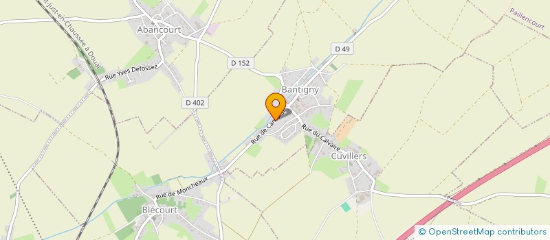 localisation de l'entreprise ASSOCIATION DES PARENTS D'ELEVES DE L'ECOLE DE BANTIGNY  BANTIGNY