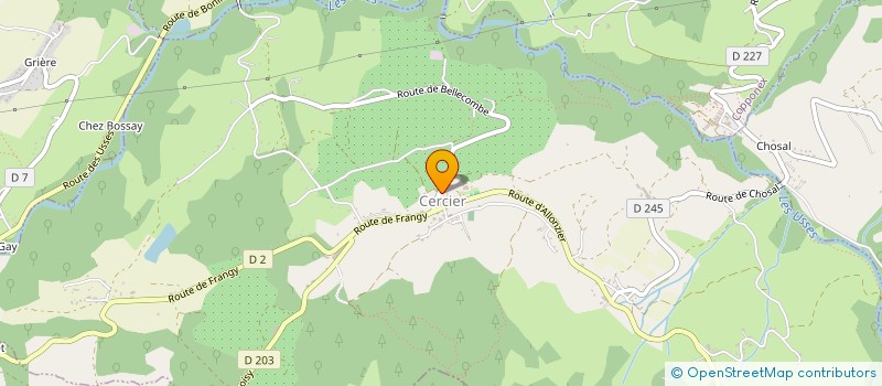 localisation de l'entreprise ASSOCIATION DES PARENTS D'ELEVES DE L'ECOLE DE CERCIER  CERCIER