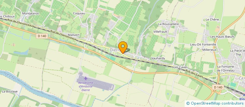 localisation de l'entreprise ASSOCIATION DES PARENTS D ELEVES DE L ECOLE DE DIERRE  DIERRE