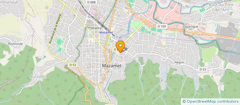 localisation de l'entreprise ASSOCIATION DES PARENTS D'ELEVES DE L'ECOLE DE FILLES NOTRE DAME DE MAZAMET  MAZAMET