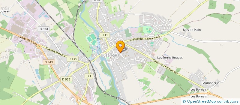 localisation de l'entreprise ASSOCIATION DES PARENTS D'ELEVES DE L'ECOLE DE L'IMMACULEE CONCEPTION DE BUZANCAIS à BUZANCAIS