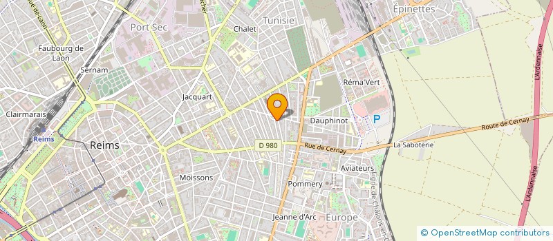 localisation de l'entreprise ASSOCIATION DES PARENTS D'ELEVES DE L'ECOLE DE LA PROVIDENCE  REIMS