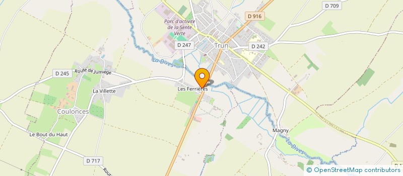 localisation de l'entreprise ASSOCIATION DES PARENTS D'ELEVES DE L'ECOLE DE LA SAINTE FAMILLE DE TRUN à TRUN