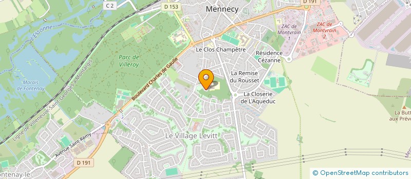localisation de l'entreprise ASSOCIATION DES PARENTS D'ELEVES DE L'ECOLE DE LA VERVILLE à MENNECY