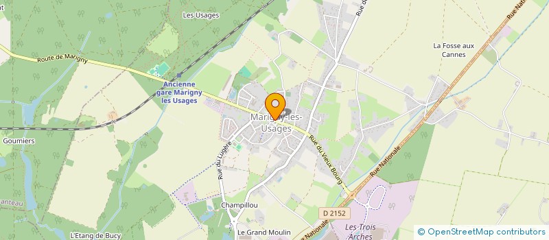 localisation de l'entreprise ASSOCIATION DES PARENTS D'ELEVES DE L'ECOLE DE MARIGNY LES USAGES à MARIGNY-LES-USAGES