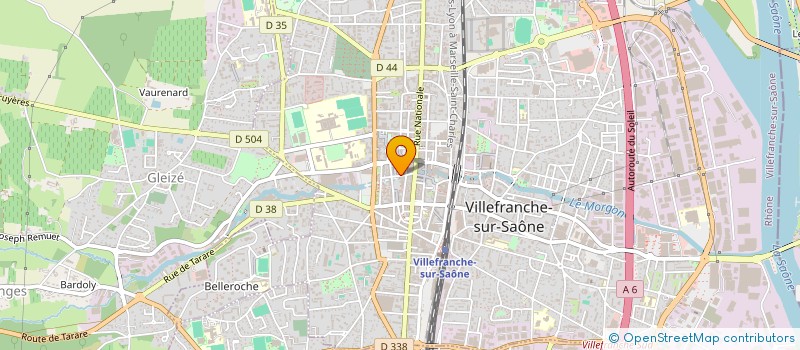 localisation de l'entreprise ASSOCIATION DES PARENTS D'ELEVES DE L'ECOLE DE MUSIQUE DE VILLEFRANCHE à VILLEFRANCHE-SUR-SAONE