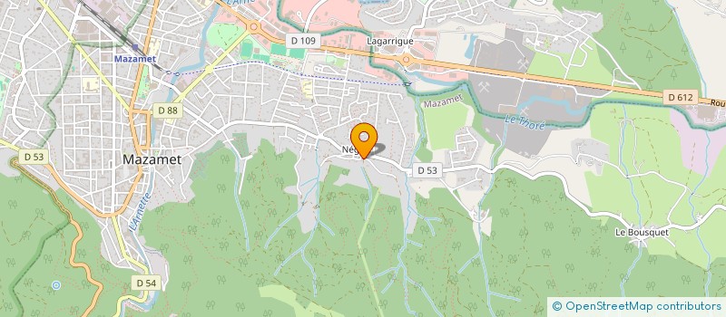 localisation de l'entreprise ASSOCIATION DES PARENTS D'ELEVES DE L'ECOLE DE NEGRIN  MAZAMET