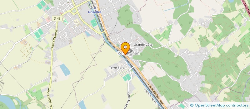 localisation de l'entreprise ASSOCIATION DES PARENTS D'ELEVES DE L'ECOLE DE  POMPIGNAN  POMPIGNAN