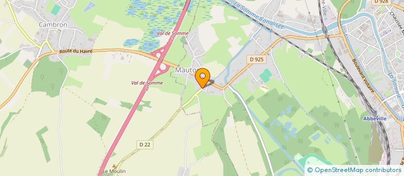 localisation de l'entreprise ASSOCIATION DES PARENTS D'ELEVES DE L'ECOLE DE ROUVROY  ABBEVILLE