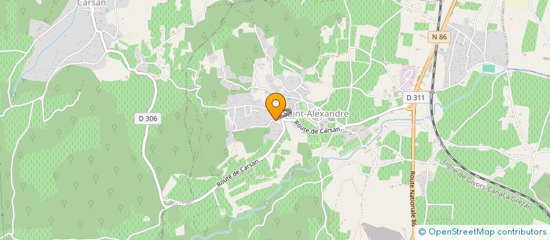 localisation de l'entreprise ASSOCIATION DES PARENTS D'ELEVES DE L'ECOLE DE SAINT-ALEXANDRE  SAINT-ALEXANDRE