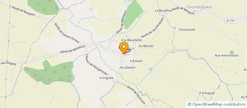 localisation de l'entreprise ASSOCIATION DES PARENTS D'ELEVES DE L'ECOLE DE SAINTE-CHRISTIE (A.P.E. SAINTE-CHRISTIE)  SAINTE-CHRISTIE