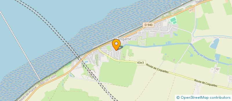 localisation de l'entreprise ASSOCIATION DES PARENTS D'ELEVES DE L'ECOLE DE SANGATTE  SANGATTE