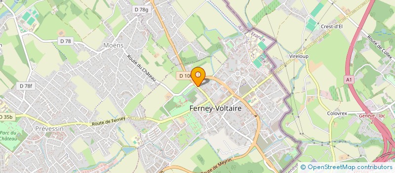 localisation de l'entreprise ASSOCIATION DES PARENTS D'ELEVES DE L'ECOLE DE ST VINCENT DE PAUL à FERNEY-VOLTAIRE