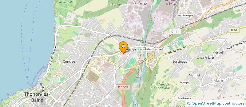 localisation de l'entreprise ASSOCIATION DES PARENTS D'ELEVES DE L'ECOLE DE VONGY à THONON-LES-BAINS