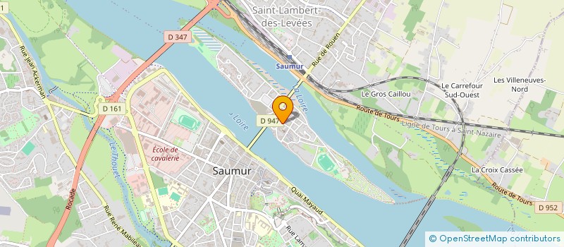 localisation de l'entreprise ASSOCIATION DES PARENTS D'ELEVES DE L'ECOLE DES FILLES NOTRE-DAME-DE-LA-VISITATION  SAUMUR