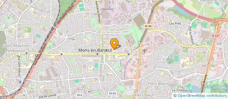 localisation de l'entreprise ASSOCIATION DES PARENTS D'ELEVES DE L'ECOLE DES PROVINCES  MONS-EN-BARUL