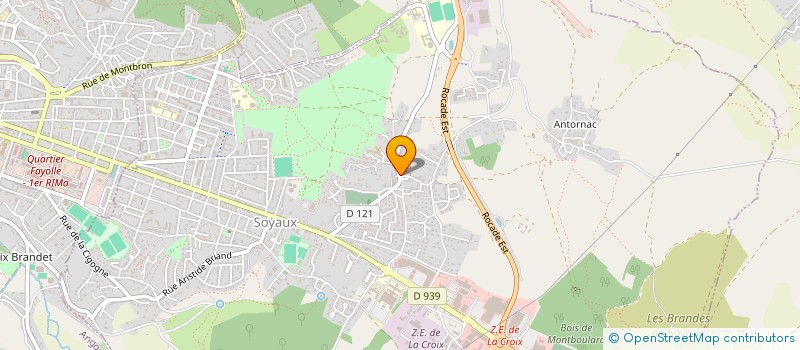 localisation de l'entreprise ASSOCIATION DES PARENTS D'ELEVES DE L'ECOLE DU BOURG DE SOYAUX - (A.P.E. DU BOURG) à SOYAUX